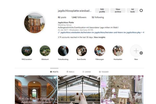 Bilder Jagdschloss und Isntagram Jagdschloss